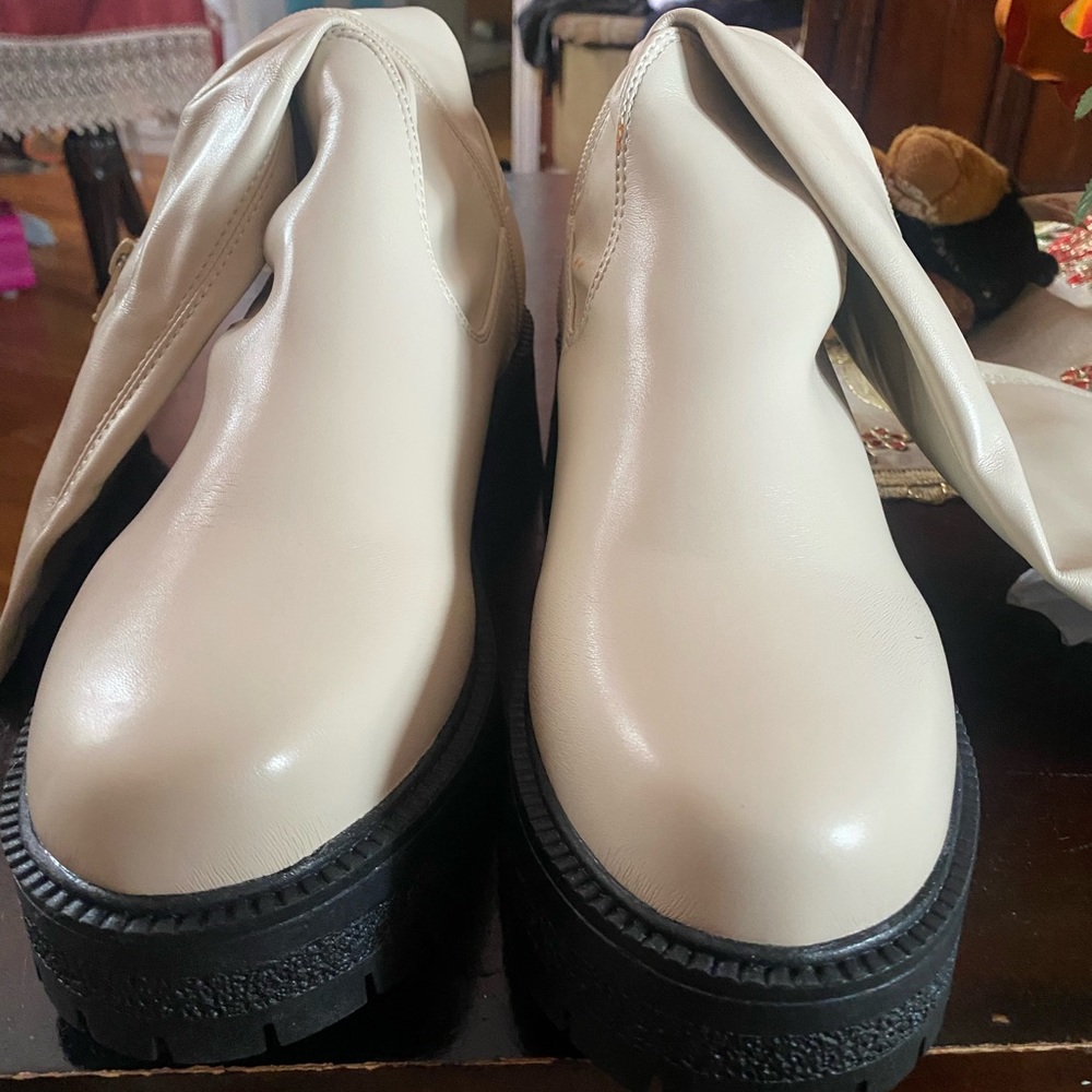 Brand New above the knee boots with high platform